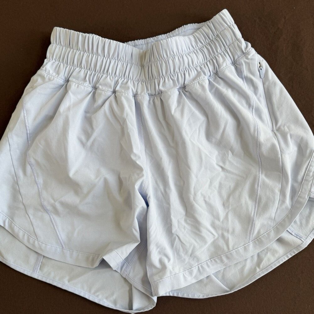 Lululemon Track That Shorts 5" Inseam Women's 4 Blue High-Rise Run LW7ATBS. - Picture 3 of 5